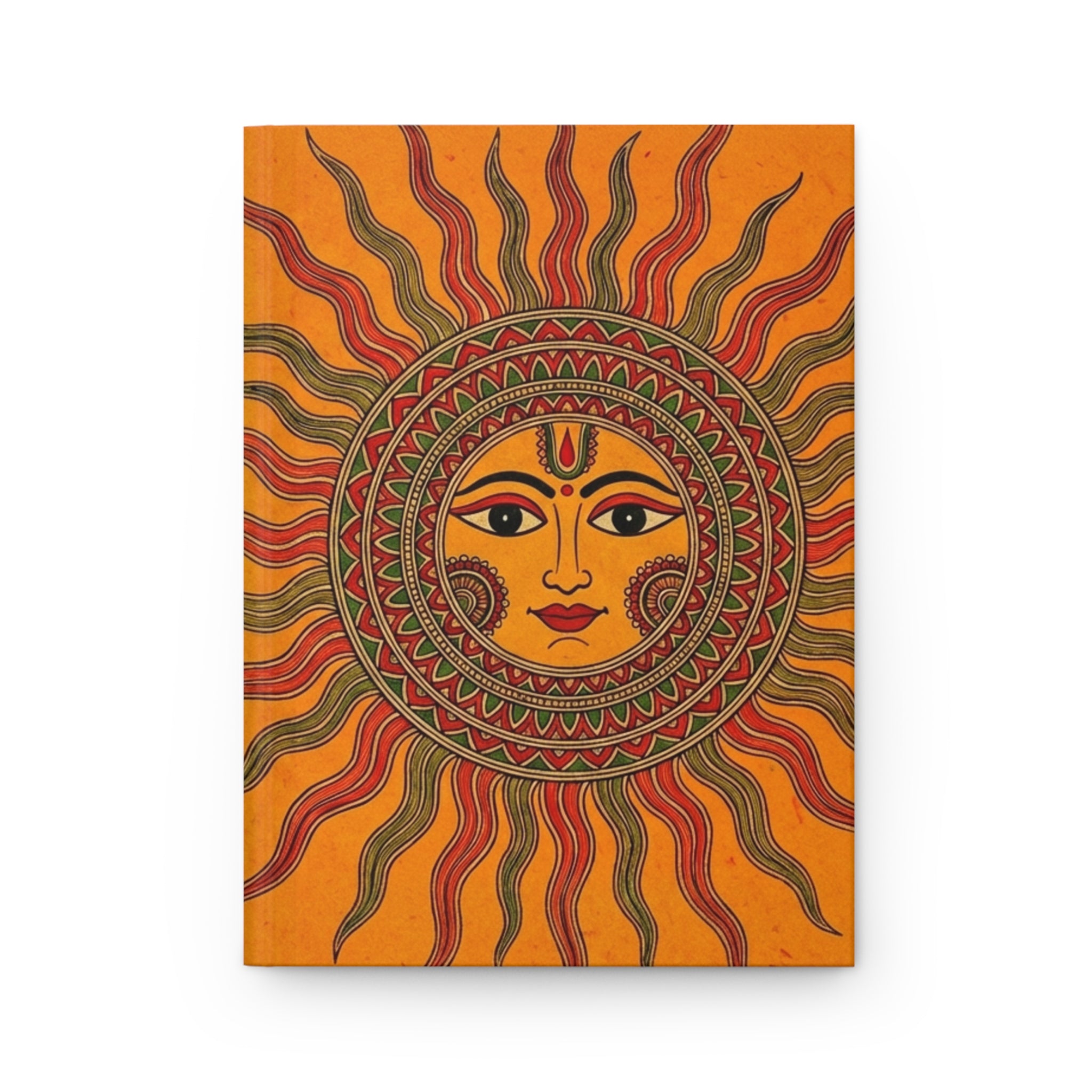 Eternal Radiance: Saffron Sun Hardcover Journal