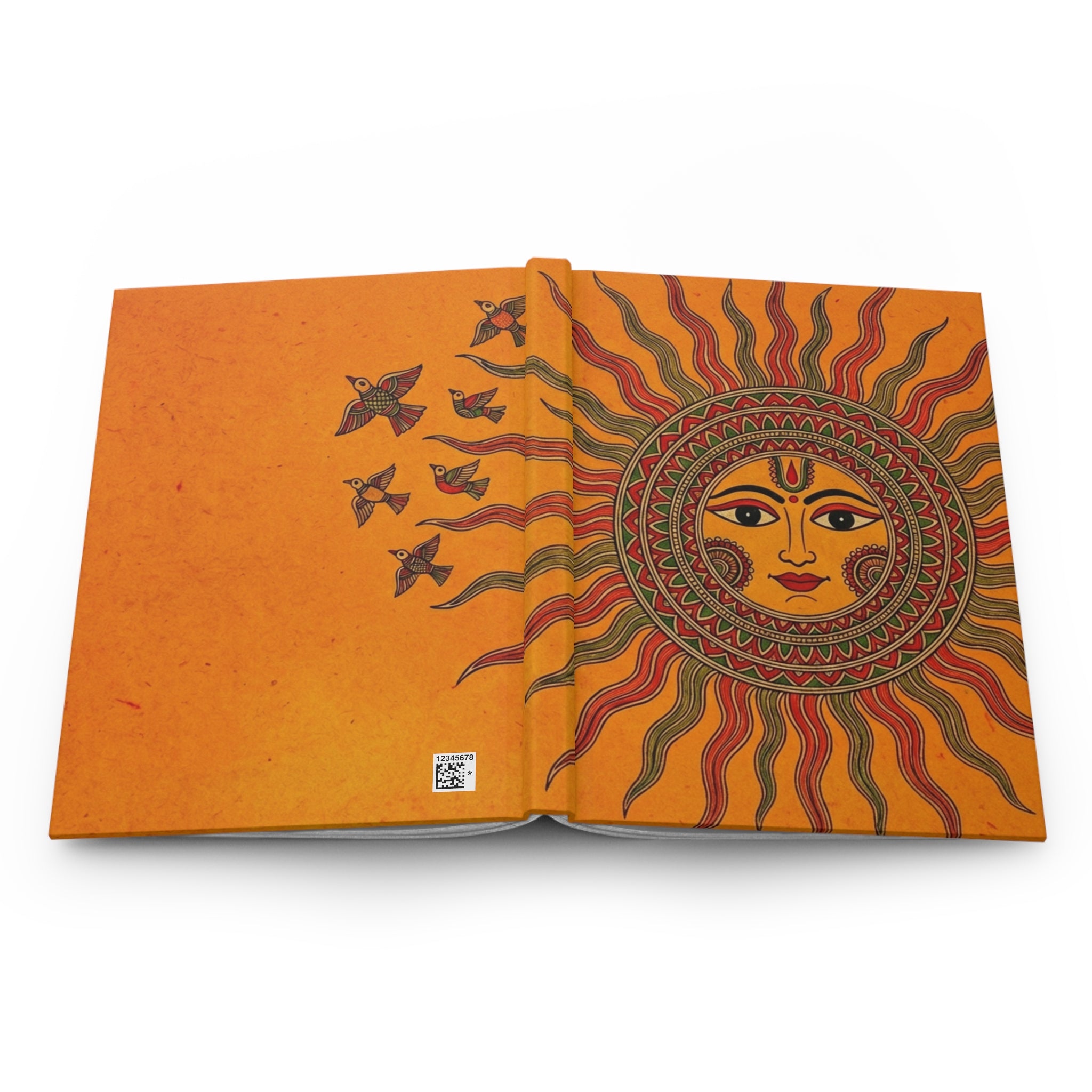 Eternal Radiance: Saffron Sun Hardcover Journal