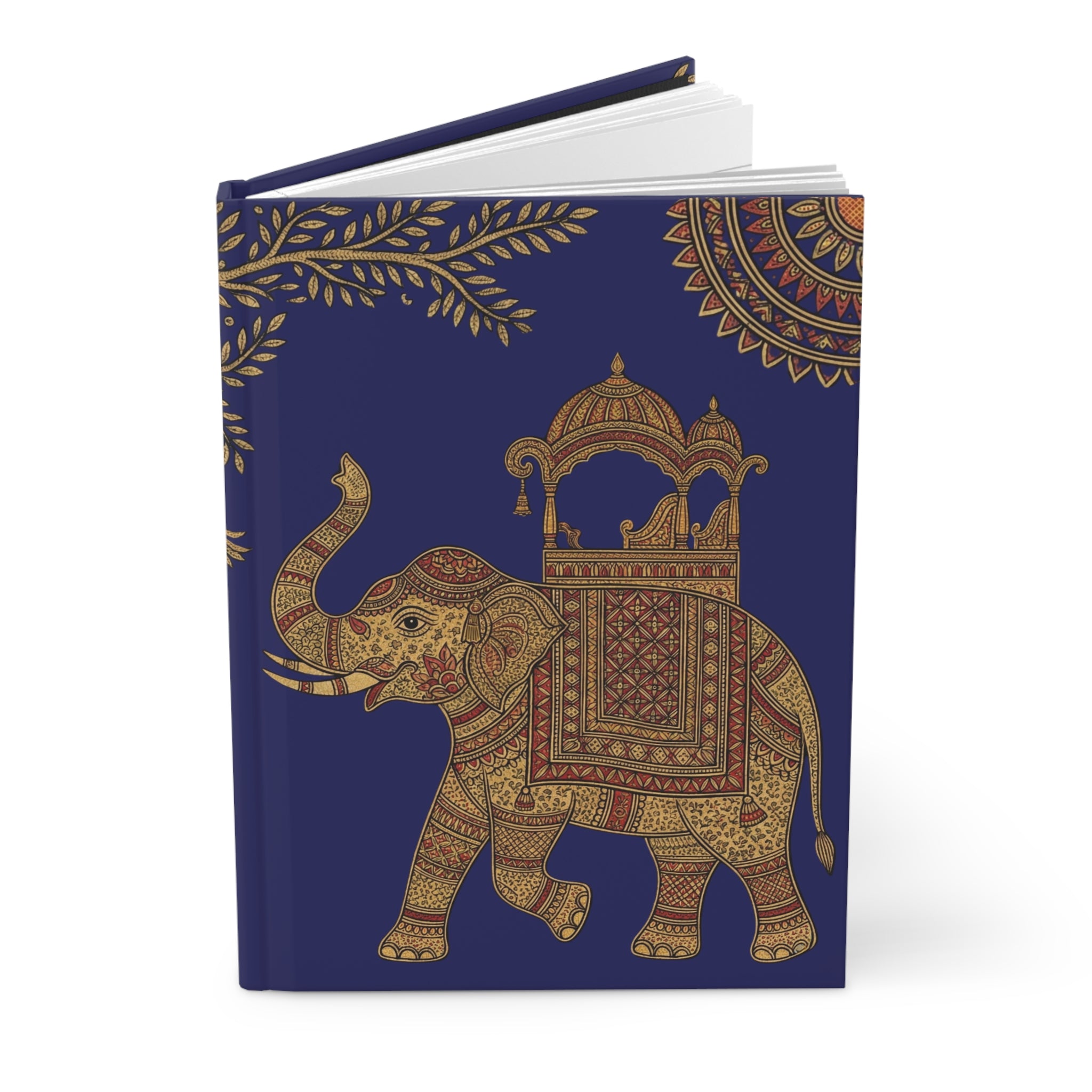Wisdom Keeper: Royal Indigo Elephant Hardcover Journal
