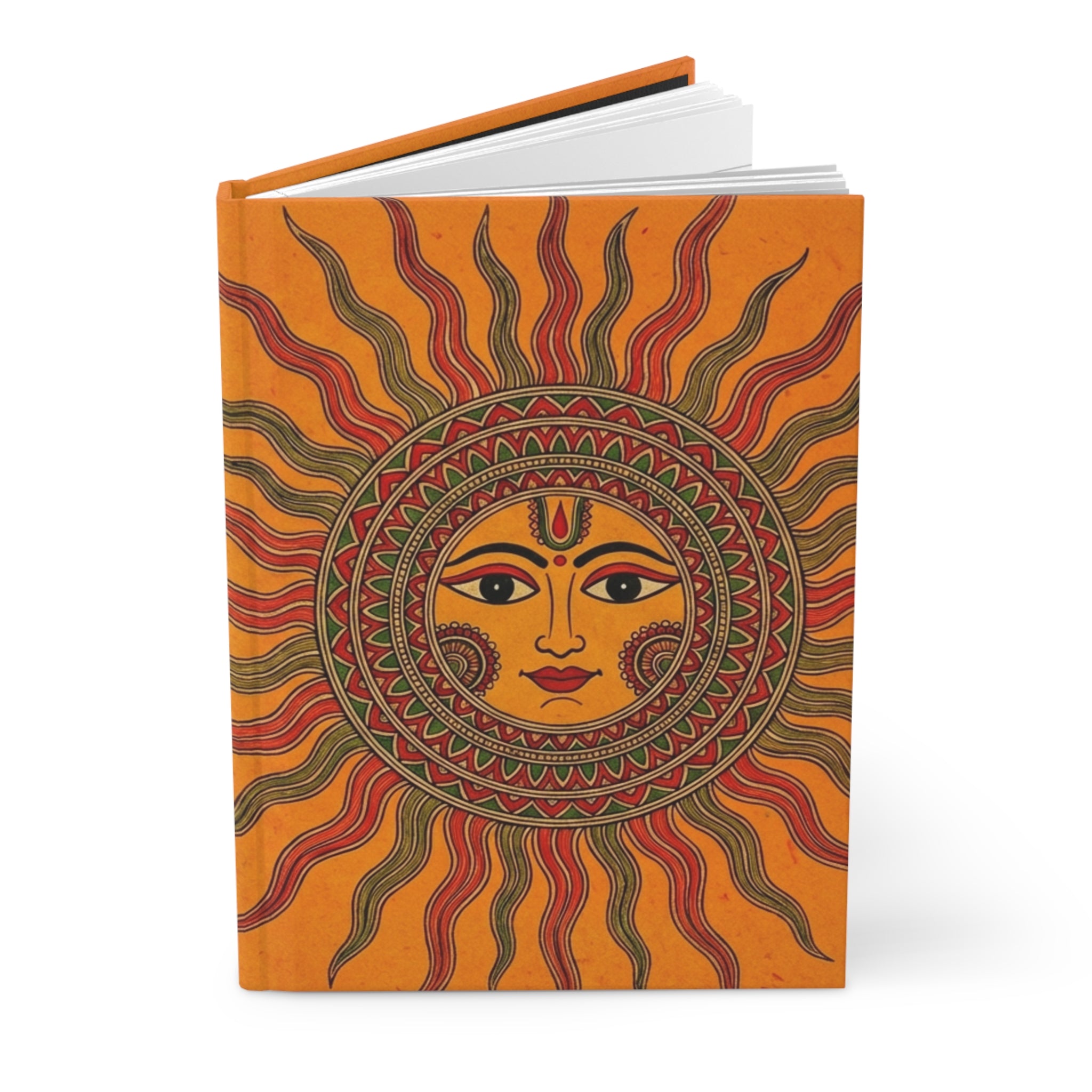 Eternal Radiance: Saffron Sun Hardcover Journal